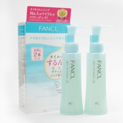 日本Fancl芳珂无添加纳米卸妆油深层清洁不刺激2件装120ml*2