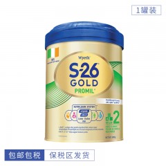 [1罐装]Wyeth惠氏港版S26金装婴幼儿奶粉2段900g/罐