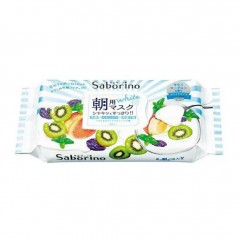 日本Saborino早安面膜 60秒美白保湿免洗面膜 奇异果味28片
