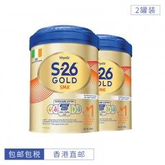 [2罐装]Wyeth惠氏港版S26金装婴幼儿奶粉1段 900g/罐 香港直邮