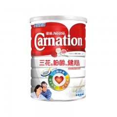 [4罐装]雀巢Carnation港版三花柏龄健心高钙低脂中老年成人奶粉1.7kg/罐2022.3