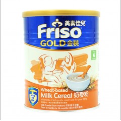 【1罐装】Friso Gold港版美素佳儿米糊 金裝香滑奶米粉 300g/罐 效期：21.05